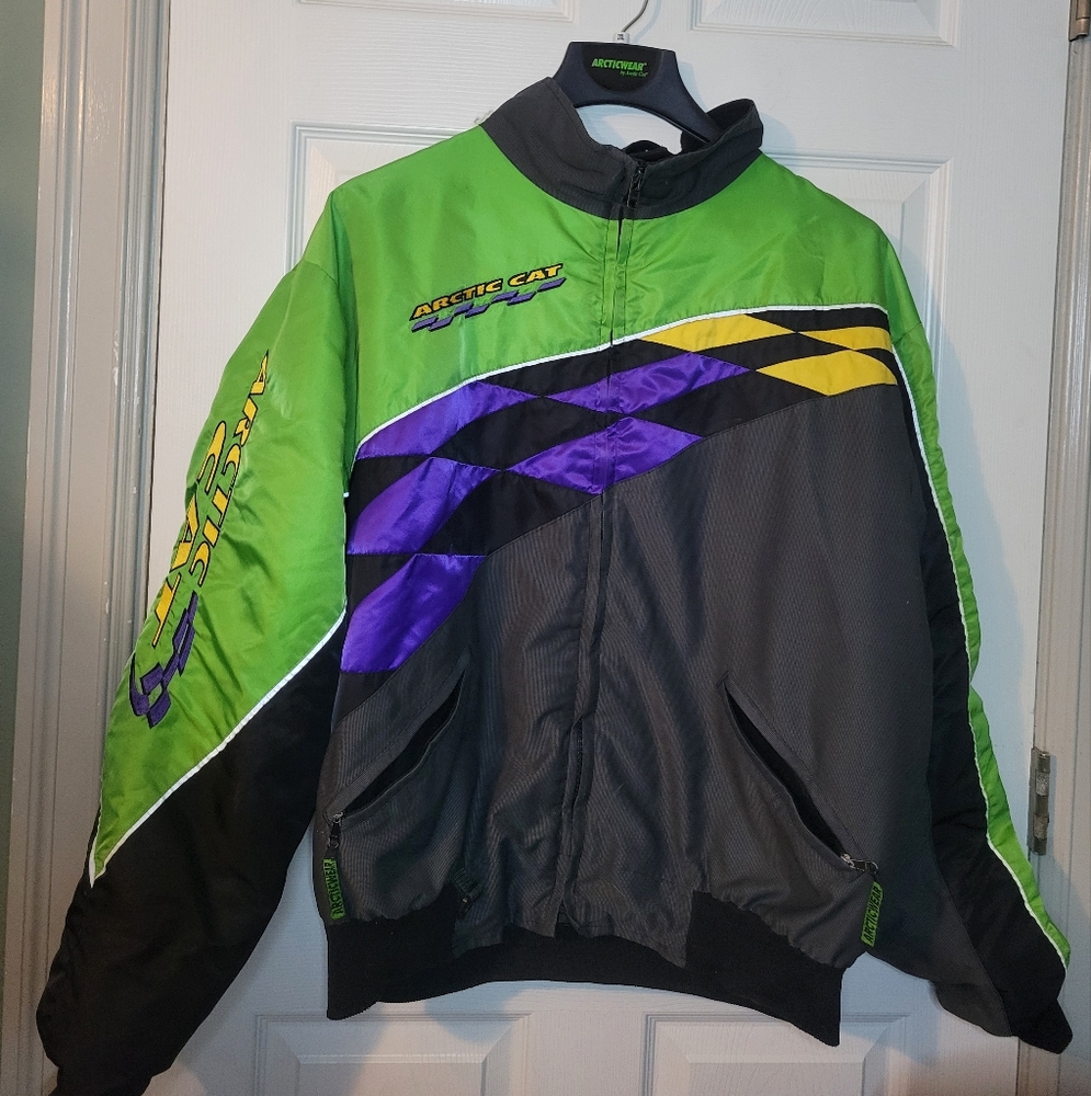 Arctic Cat Arcticwear Coat Men’s XLT  Black Green Purple